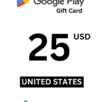 Google Play 25 USD Gift Card (United States) - Digital Code