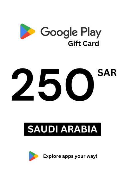 Google Play 250 SAR Gift Card (Saudi Arabia) - Digital Code