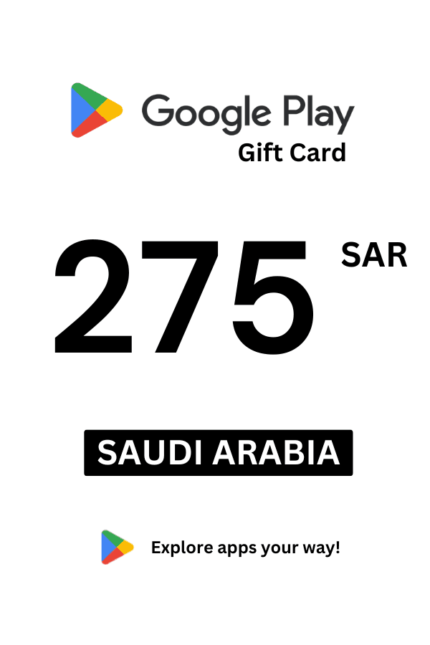 Google Play 275 SAR Gift Card (Saudi Arabia) - Digital Code