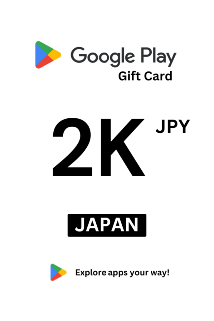 Google Play 2000 JPY Gift Card (Japan) - Digital Code