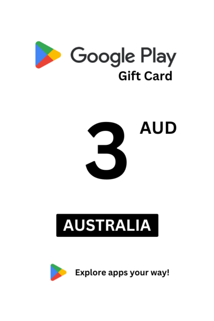 Google Play 3 AUD Gift Card (Australia) - Digital Code