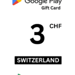 Google Play 3 CHF Gift Card (Switzerland) - Digital Code