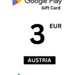 Google Play 3 EUR Gift Card (Austria) - Digital Code