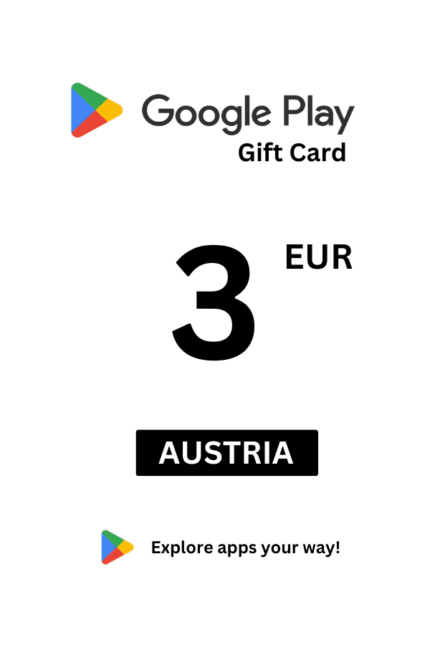Google Play 3 EUR Gift Card (Austria) - Digital Code