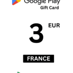 Google Play 3 EUR Gift Card (France) - Digital Code