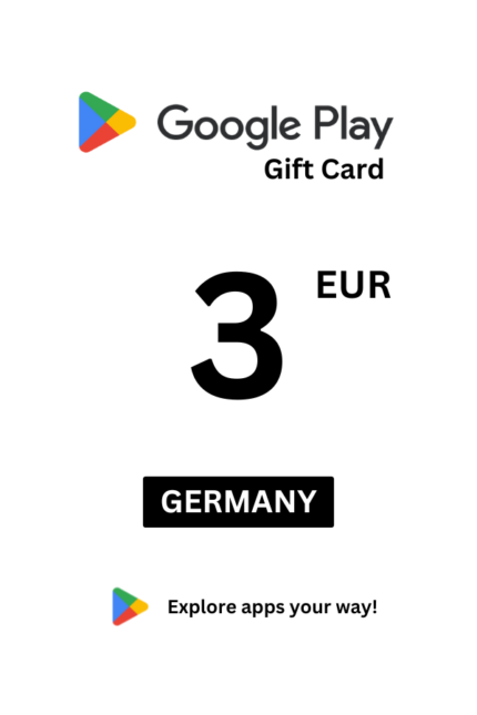 Google Play 3 EUR Gift Card (Germany) - Digital Code