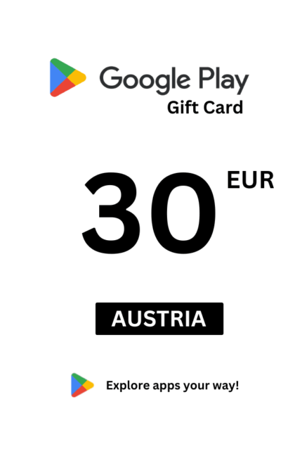 Google Play 30 EUR Gift Card (Austria) - Digital Code