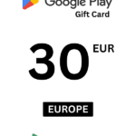 Google Play 30 EUR Gift Card (Europe) - Digital Code