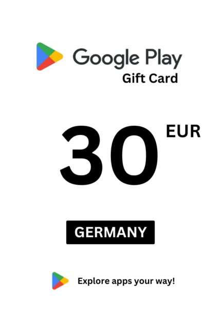 Google Play 30 EUR Gift Card (Germany) - Digital Code