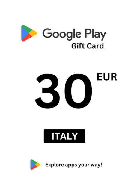 Google Play 30 EUR Gift Card (Italy) - Digital Code