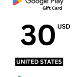 Google Play 30 USD Gift Card (United States) - Digital Code