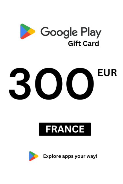 Google Play 300 EUR Gift Card (France) - Digital Code