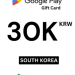 Google Play 30000 KRW Gift Card (South Korea) - Digital Code