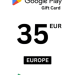Google Play 35 EUR Gift Card (Europe) - Digital Code