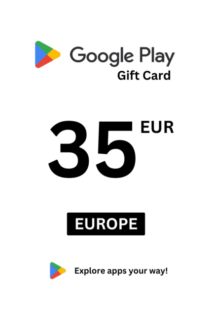 Google Play 35 EUR Gift Card (Europe) - Digital Code