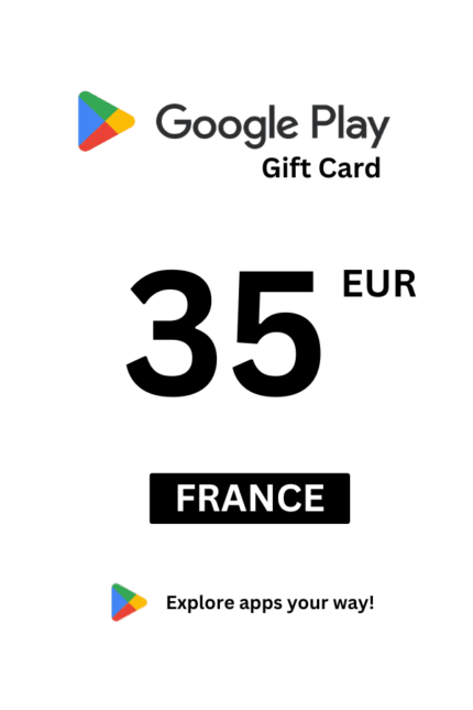Google Play 35 EUR Gift Card (France) - Digital Code