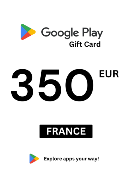 Google Play 350 EUR Gift Card (France) - Digital Code