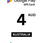 Google Play 4 AUD Gift Card (Australia) - Digital Code