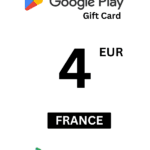Google Play 4 EUR Gift Card (France) - Digital Code