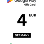 Google Play 4 EUR Gift Card (Germany) - Digital Code