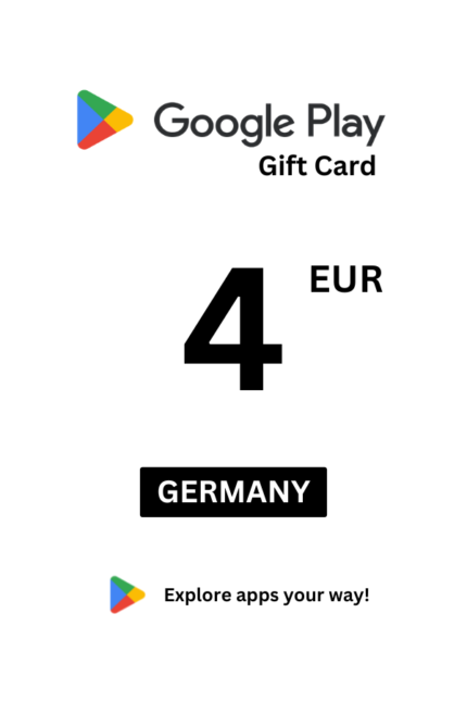 Google Play 4 EUR Gift Card (Germany) - Digital Code