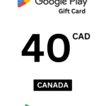 Google Play 40 CAD Gift Card (Canada) - Digital Code
