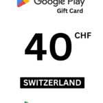 Google Play 40 CHF Gift Card (Switzerland) - Digital Code