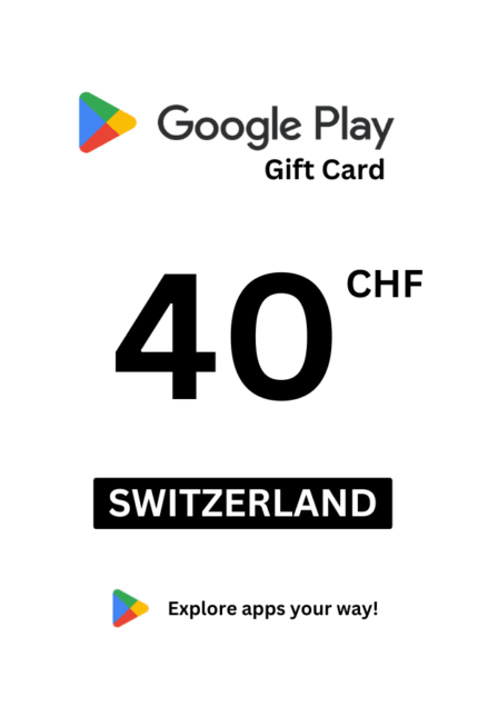 Google Play 40 CHF Gift Card (Switzerland) - Digital Code