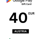 Google Play 40 EUR Gift Card (Austria) - Digital Code