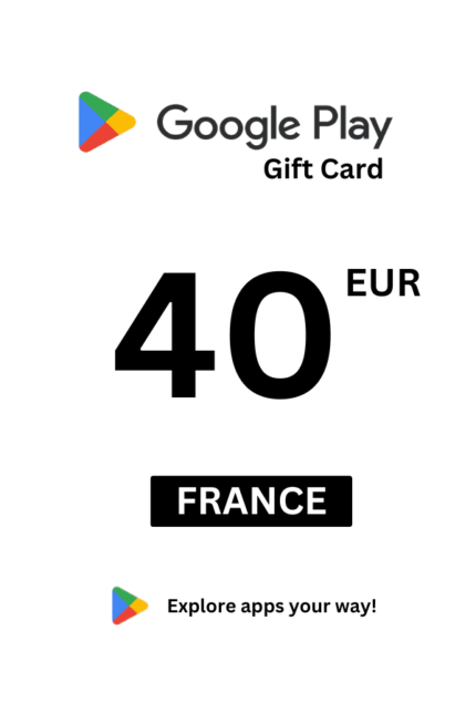 Google Play 40 EUR Gift Card (France) - Digital Code