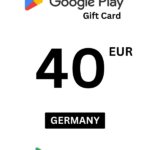 Google Play 40 EUR Gift Card (Germany) - Digital Code