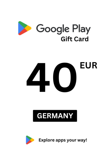 Google Play 40 EUR Gift Card (Germany) - Digital Code