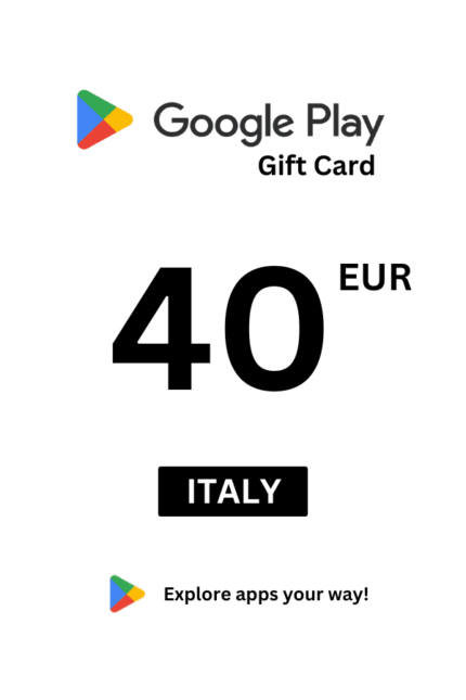 Google Play 40 EUR Gift Card (Italy) - Digital Code