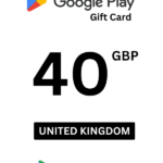 Google Play 40 GBP Gift Card (United Kingdom) - Digital Code