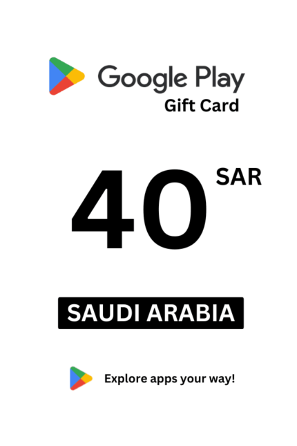 Google Play 40 SAR Gift Card (Saudi Arabia) - Digital Code