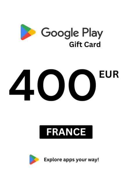 Google Play 400 EUR Gift Card (France) - Digital Code