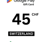 Google Play 45 CHF Gift Card (Switzerland) - Digital Code