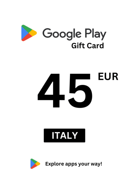 Google Play 45 EUR Gift Card (Italy) - Digital Code