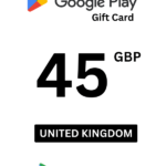 Google Play 45 GBP Gift Card (United Kingdom) - Digital Code
