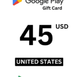 Google Play 45 USD Gift Card (United States) - Digital Code