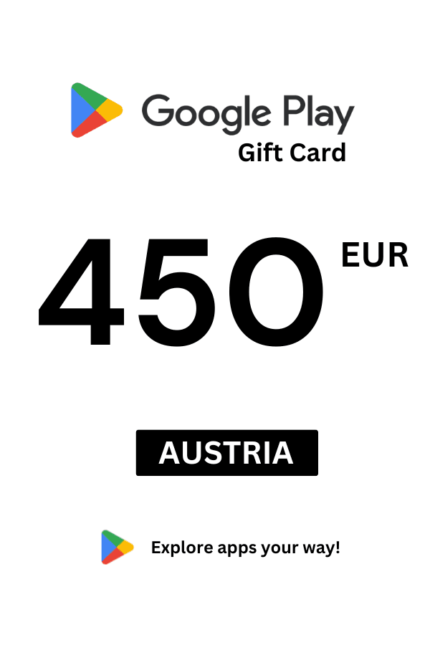 Google Play 450 EUR Gift Card (Austria) - Digital Code