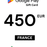 Google Play 450 EUR Gift Card (France) - Digital Code