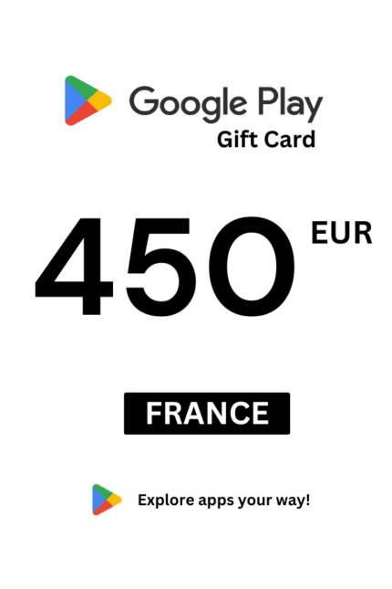 Google Play 450 EUR Gift Card (France) - Digital Code