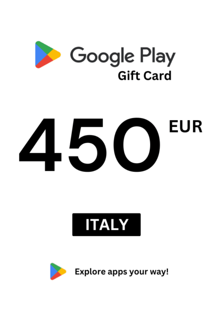 Google Play 450 EUR Gift Card (Italy) - Digital Code