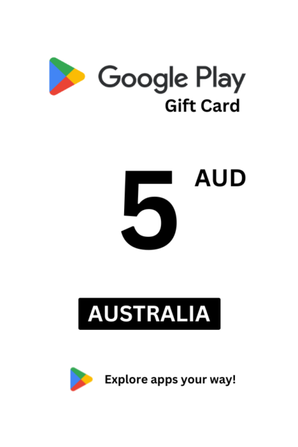 Google Play 5 AUD Gift Card (Australia) - Digital Code