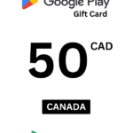 Google Play 50 CAD Gift Card (Canada) - Digital Code