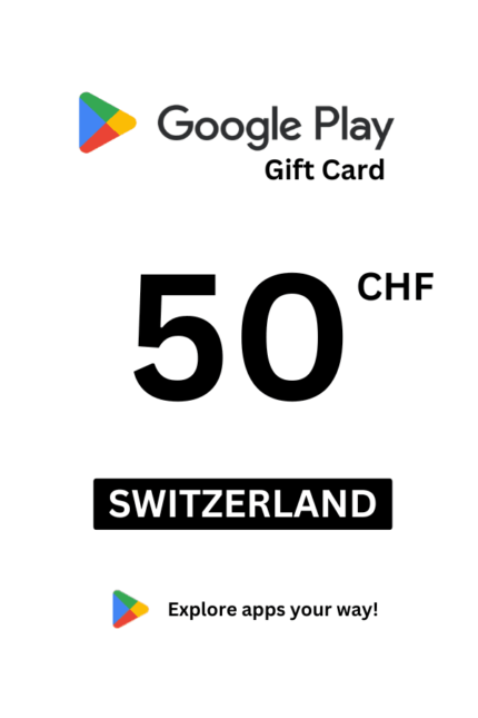 Google Play 50 CHF Gift Card (Switzerland) - Digital Code