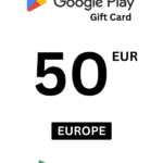 Google Play 50 EUR Gift Card (Europe) - Digital Code