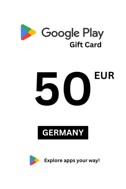 Google Play 50 EUR Gift Card (Germany) - Digital Code