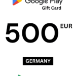 Google Play 500 EUR Gift Card (Germany) - Digital Code